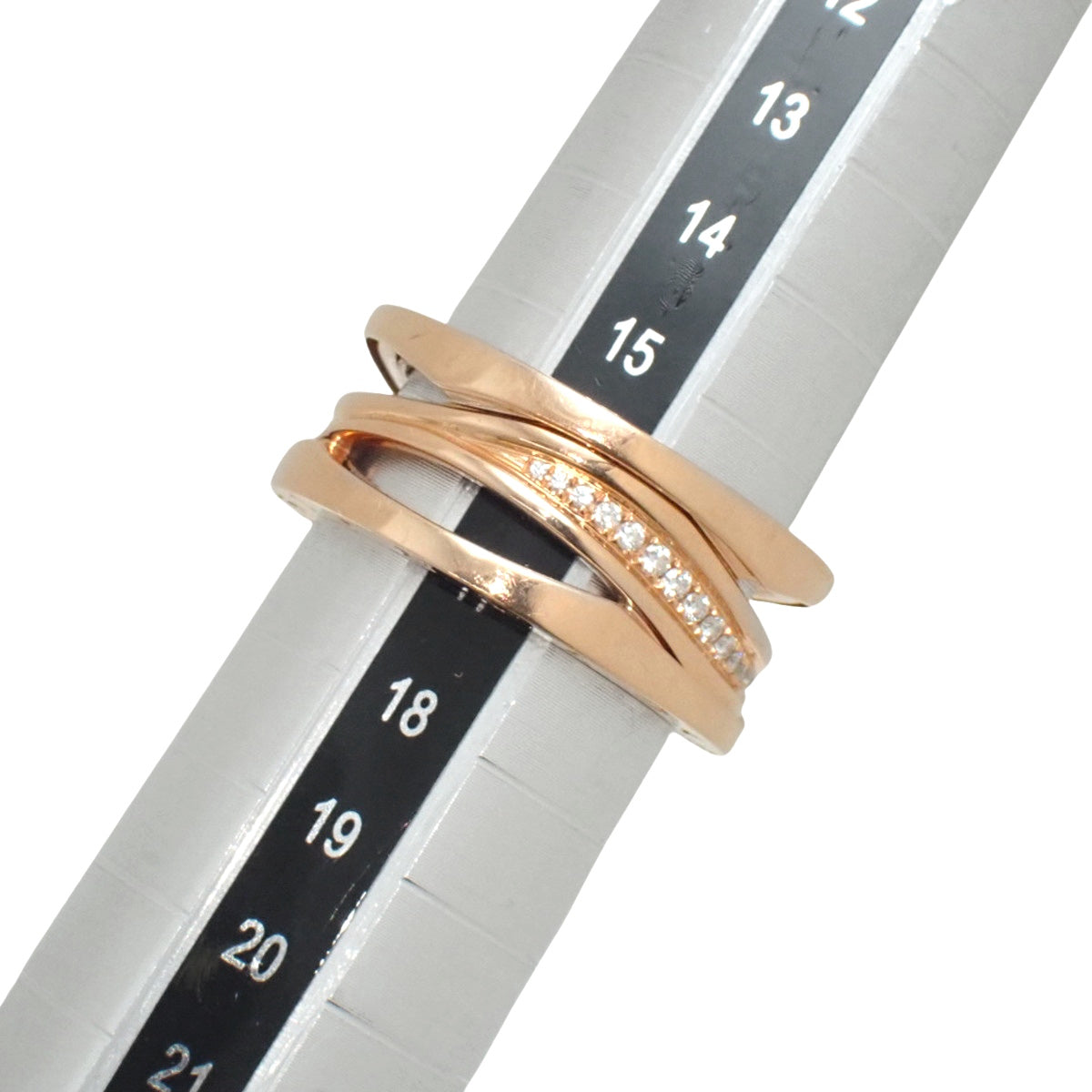 B.zero1 传奇戒指 钻石粉金 K18PG