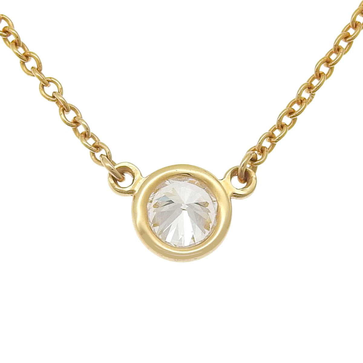 バイザヤード シングル ダイヤモンド ペンダント ピンクゴールド K18PG