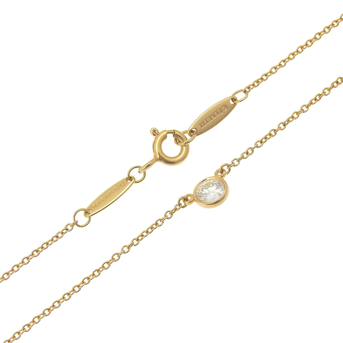 バイザヤード シングル ダイヤモンド ペンダント ピンクゴールド K18PG