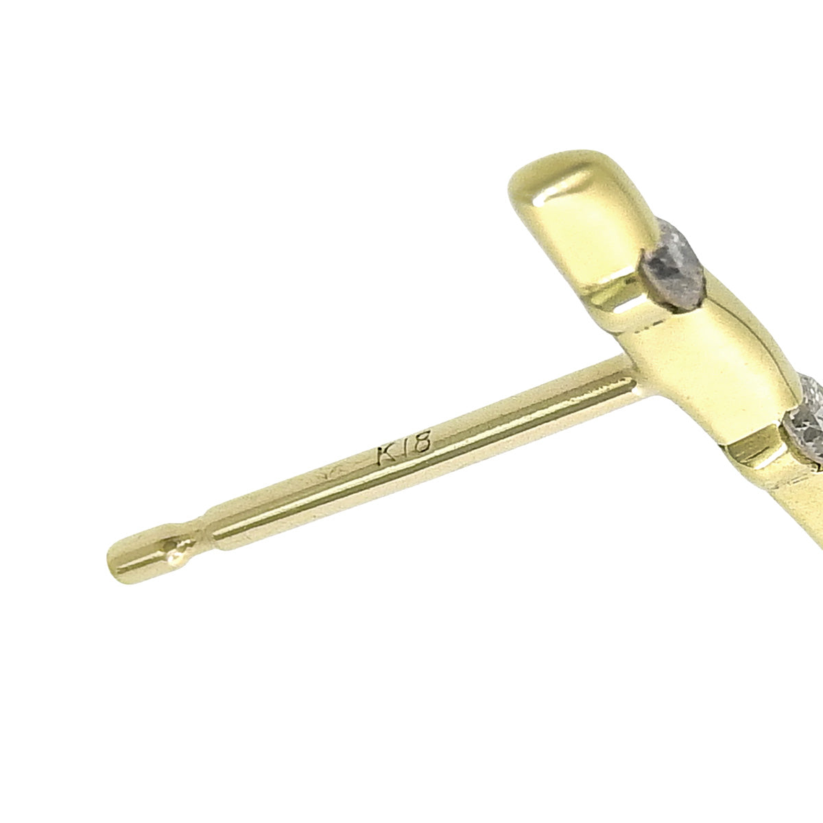 钻石耳环 D0.15/0.15 18K黄金 2.2克 配饰珠宝