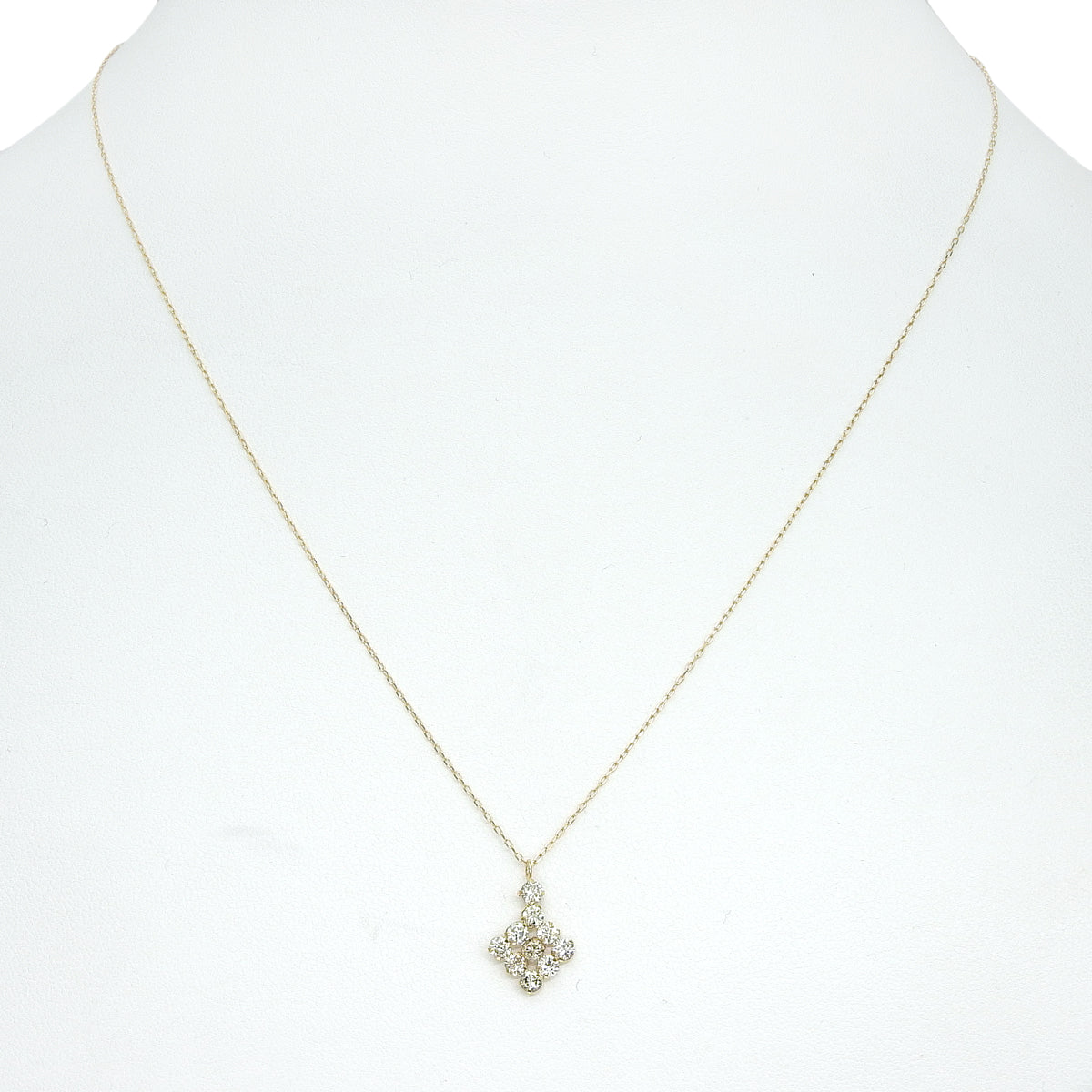 Diamond necklace D0.64 pink gold K18PG