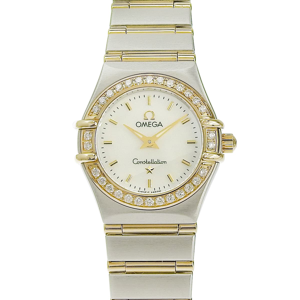 Constellation Mini Diamond Bezel 1267.70 YG/SS Shell Dial Quartz Women's