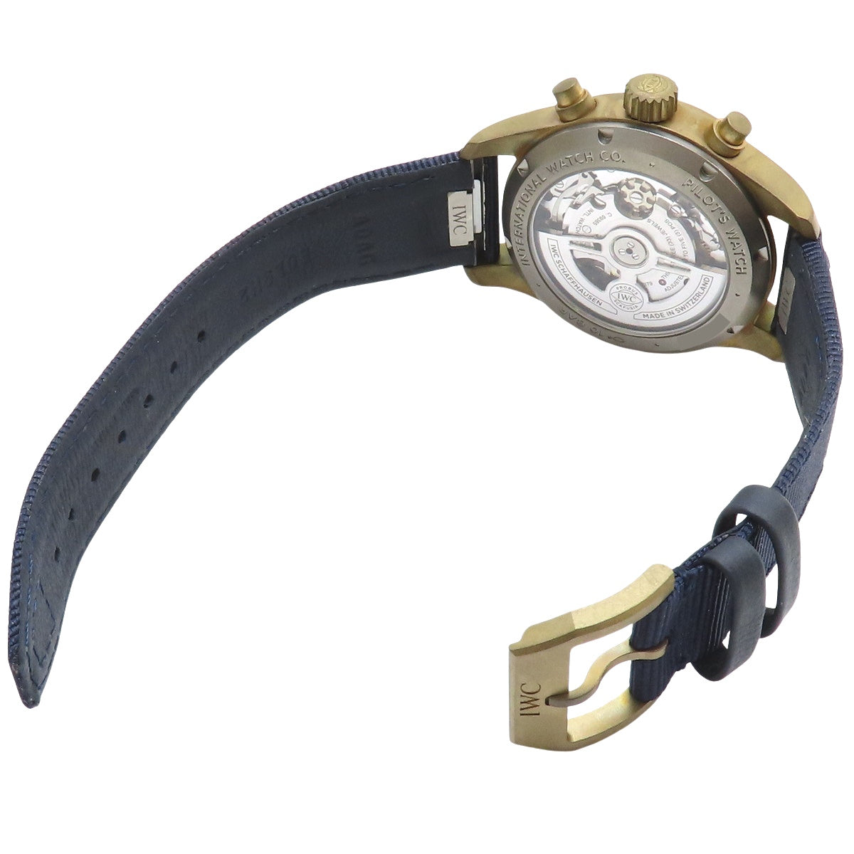 飞行员计时腕表 IW388109 青铜/十字自动海军蓝