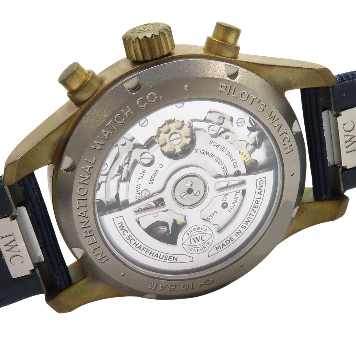 飞行员计时腕表 IW388109 青铜/十字自动海军蓝