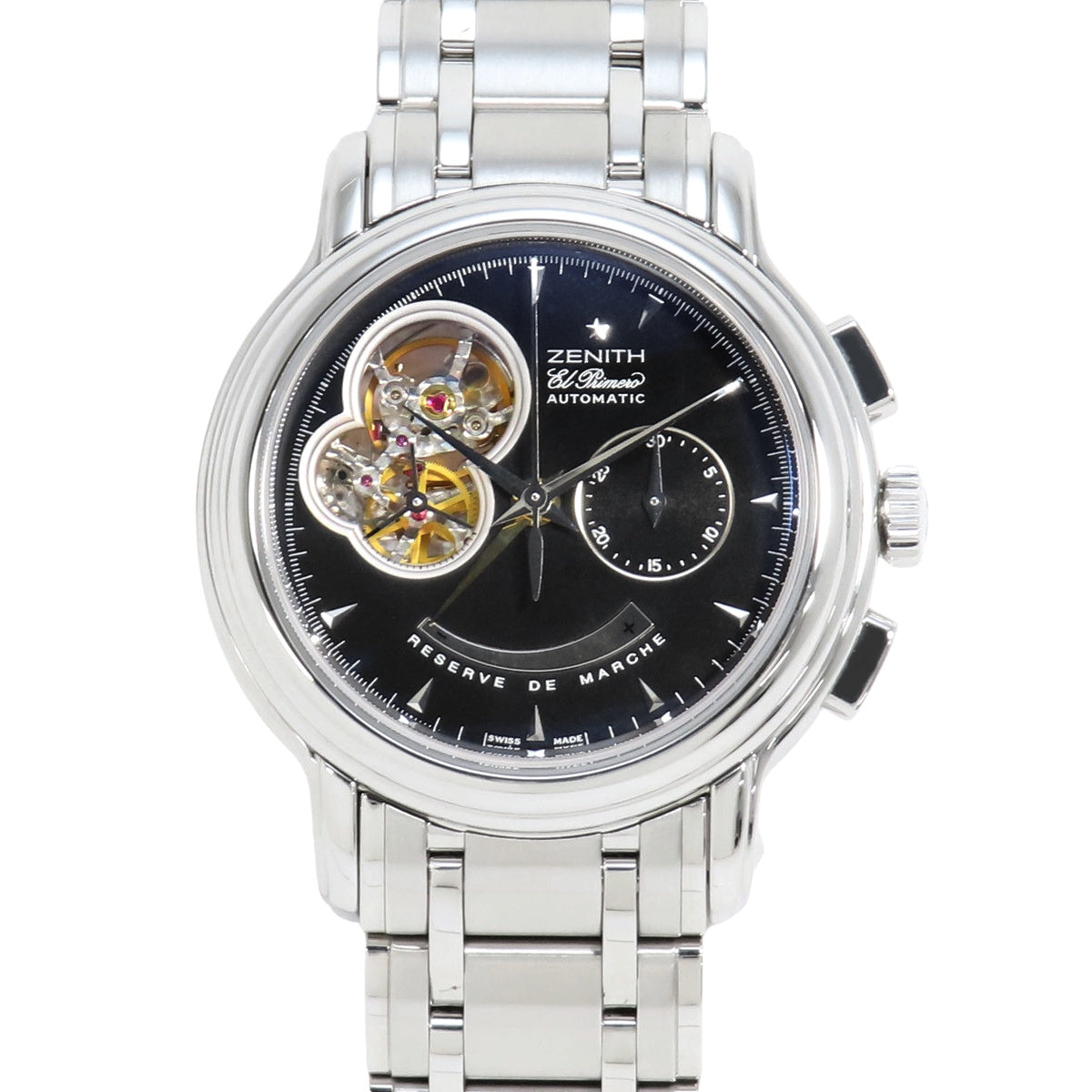 【附保修卡】03.0240.4021 Chronomaster T Open SS 自动上链 黑色