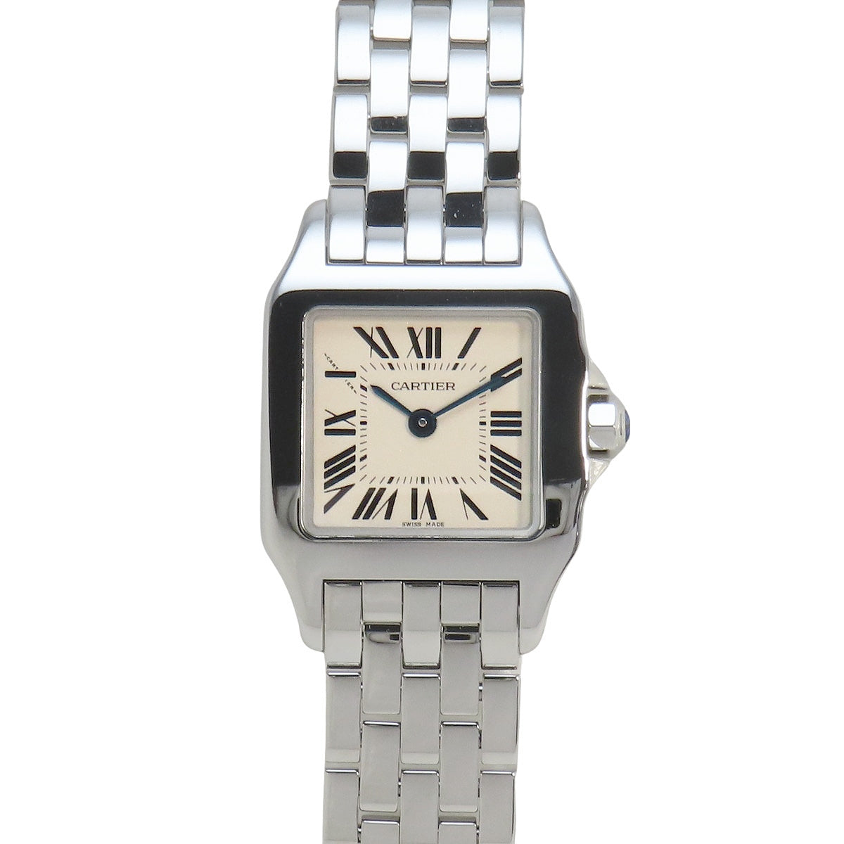 Santos Demoiselle SM W25064Z5 SS 白色石英女表