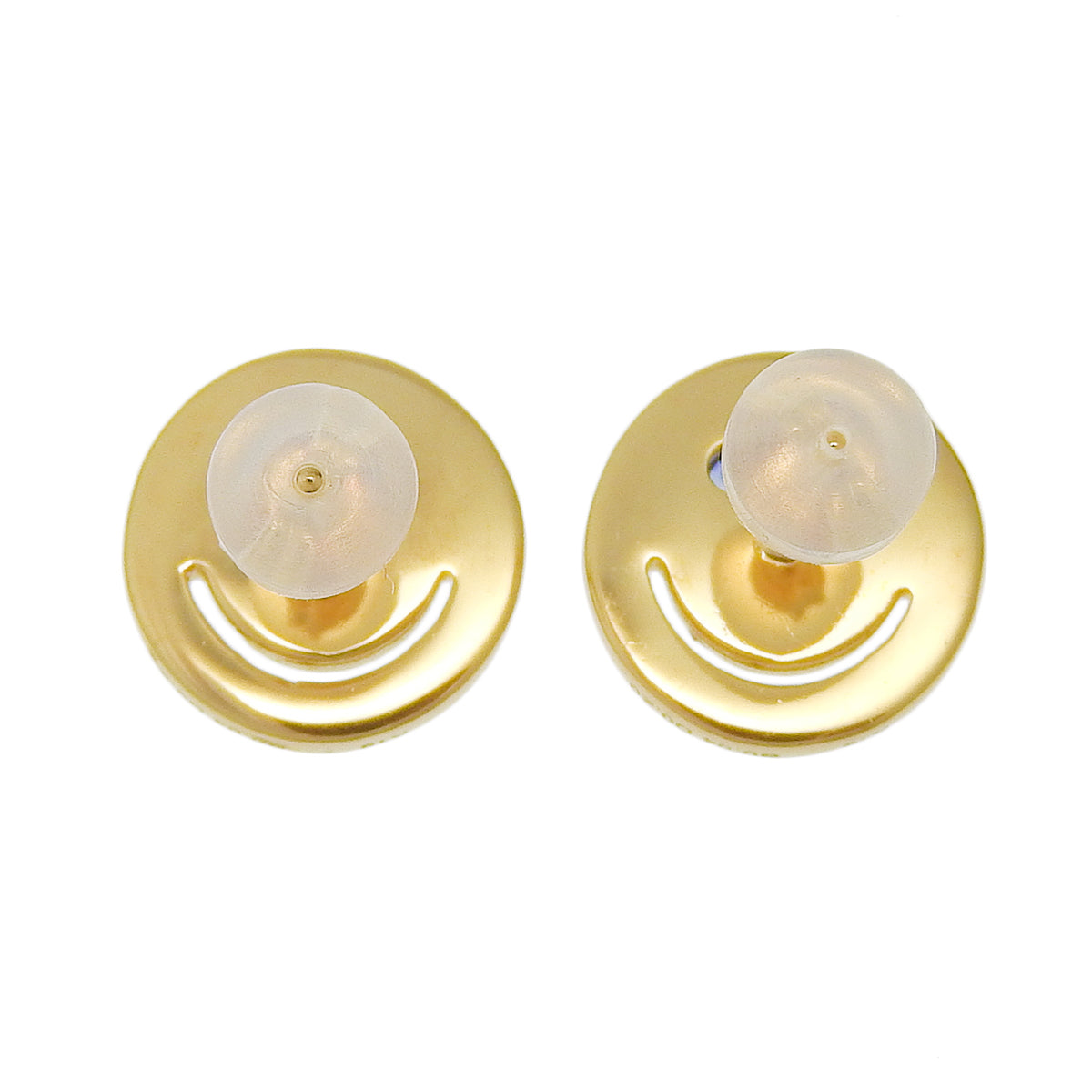 スマイル ダイヤモンドピアス S0.04,0.04/D0.20,0.20 イエローゴールド K18YG