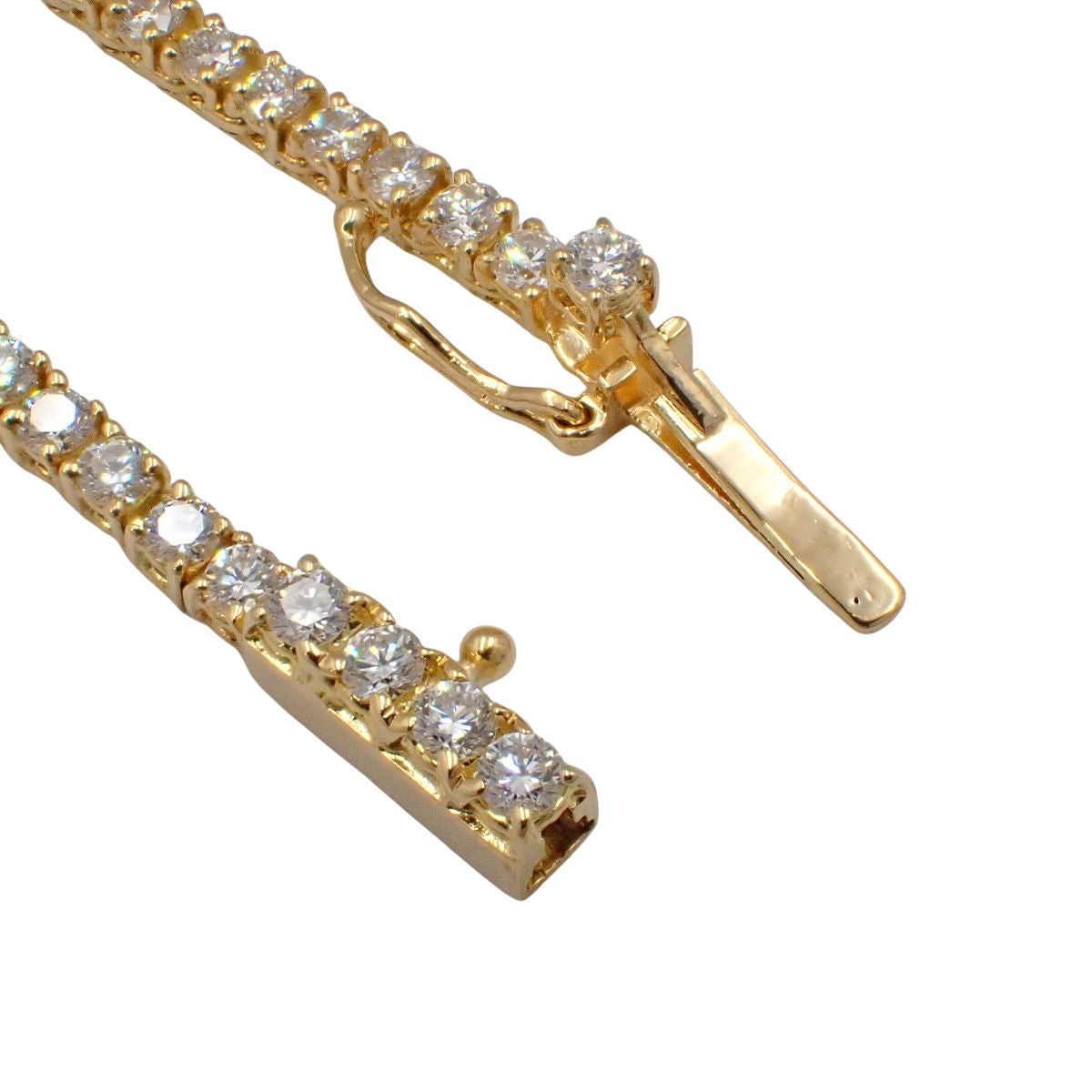 ダイヤ テニス ネックレス ダイヤモンド D5.62 イエローゴールド K18YG アクセサリー ジュエリー