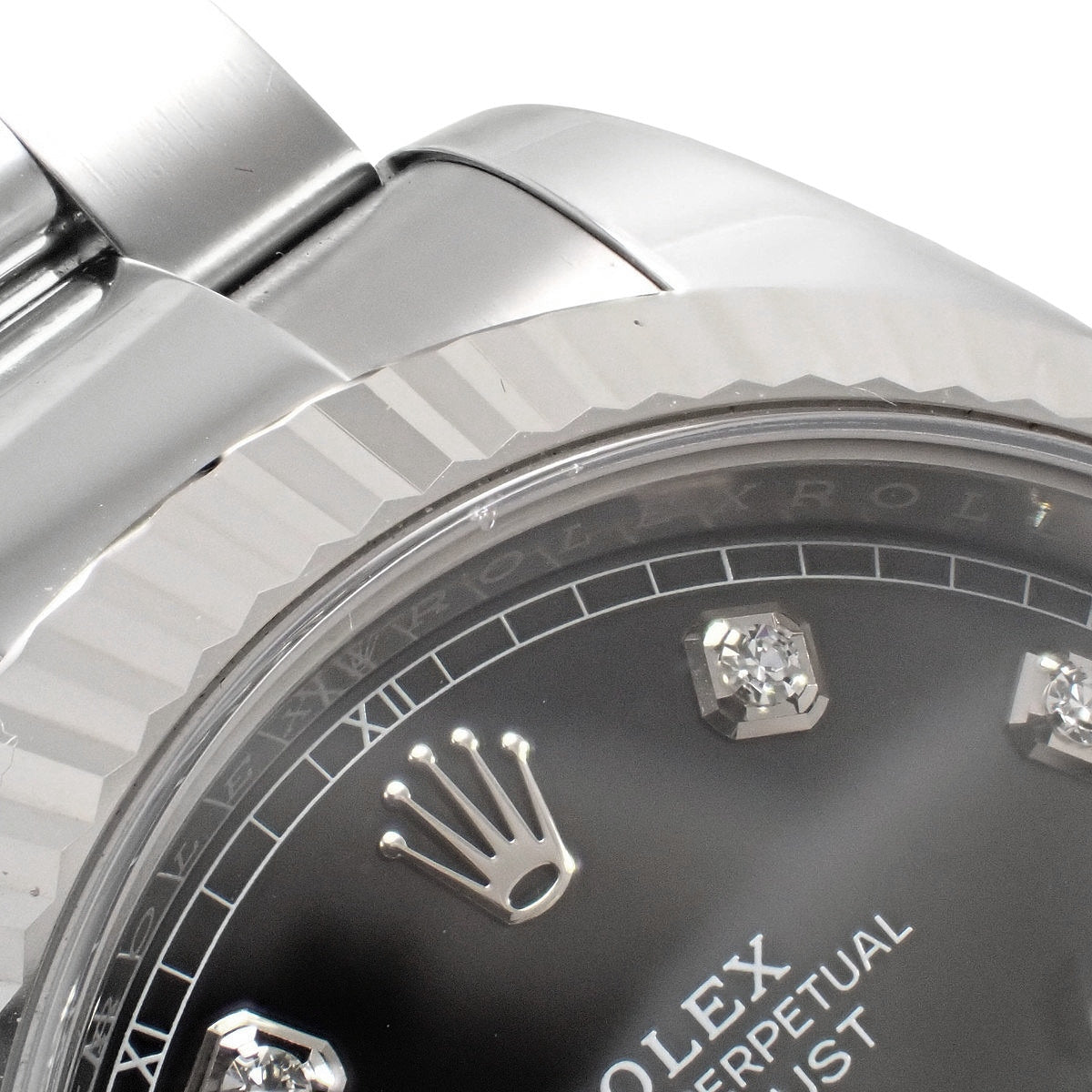 Datejust 41 126334G 白金/不锈钢,随机编号,镶嵌10颗钻石,自动上链,男士腕表