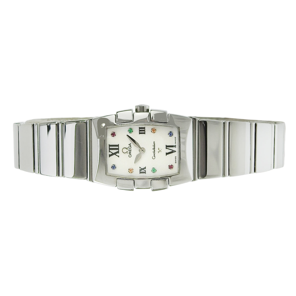 Constellation Mini Quadrella 1584.79.00 SS Shell Dial White Quartz Women's