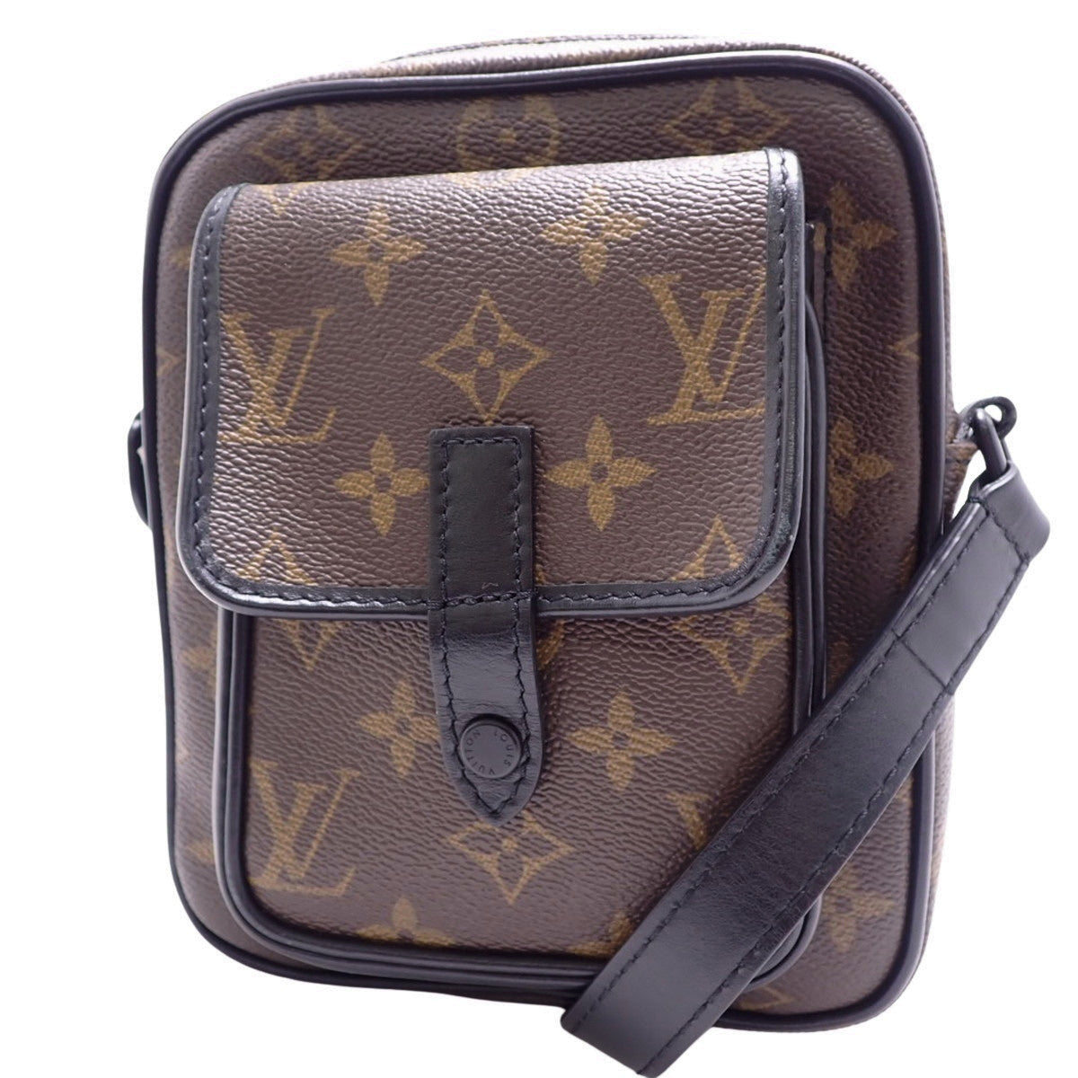 Monogram Macassar Christopher Wearable Wallet, Brown, M69404