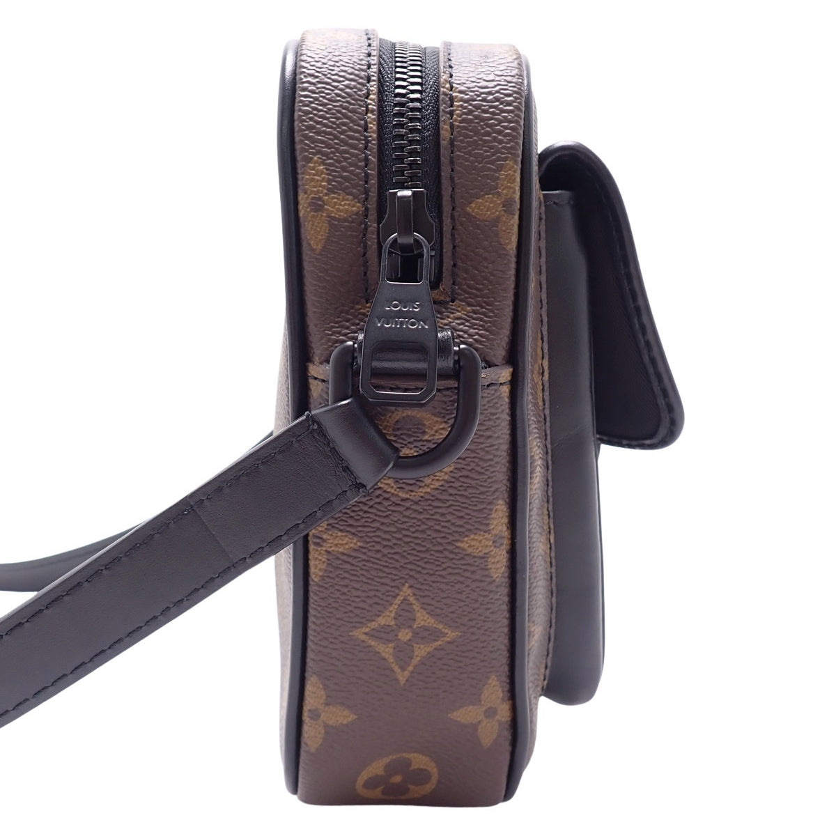 Monogram Macassar Christopher 可穿戴钱包 棕色 M69404