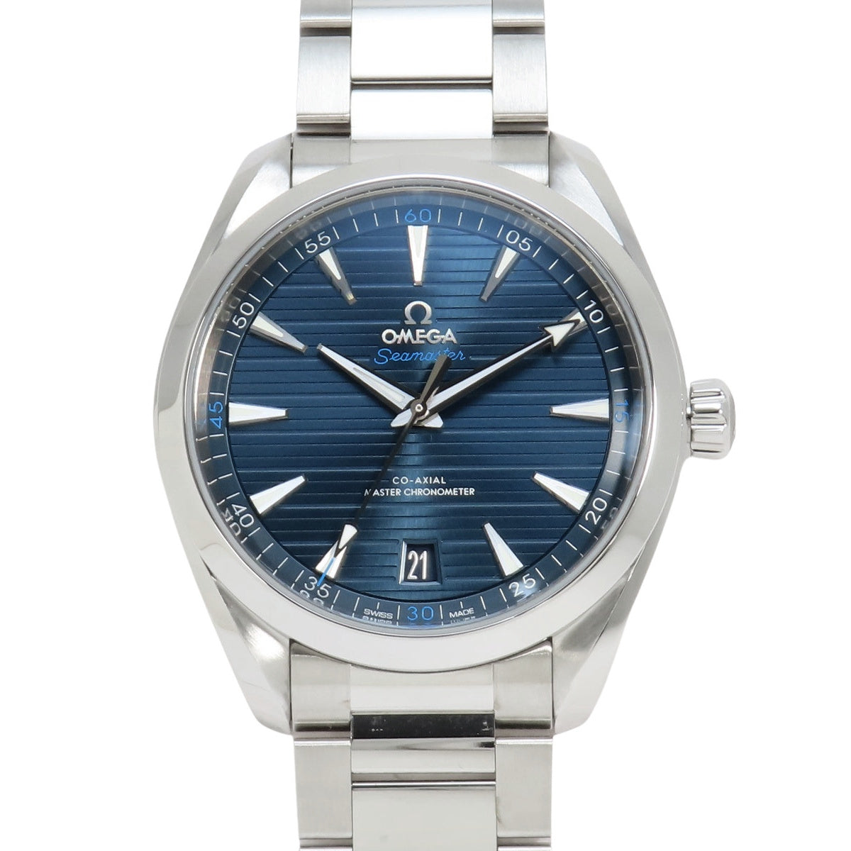 220.10.41.21.03.001 海马系列 Aqua Terra 150米 精钢自动腕表 蓝色