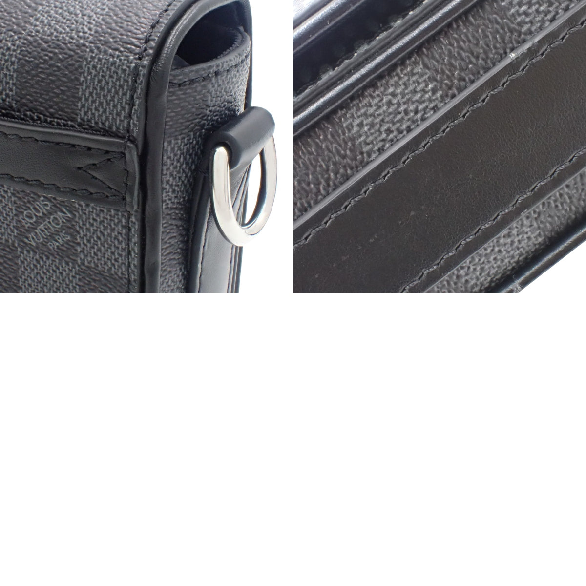Damier Graphite 3D Studio Messenger, Black Gray, N50013