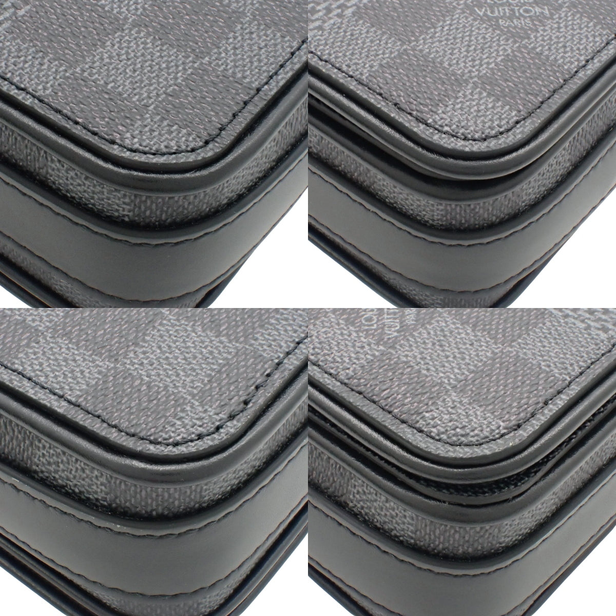 Damier Graphite 3D Studio Messenger, Black Gray, N50013