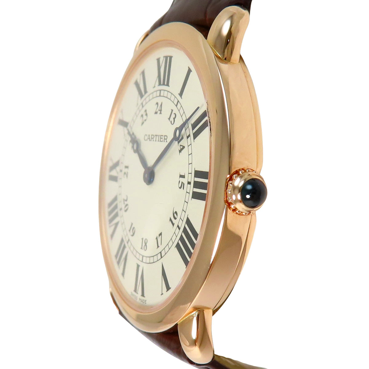 W6800251 朗度易 K18PG/皮革 手动上链 白色