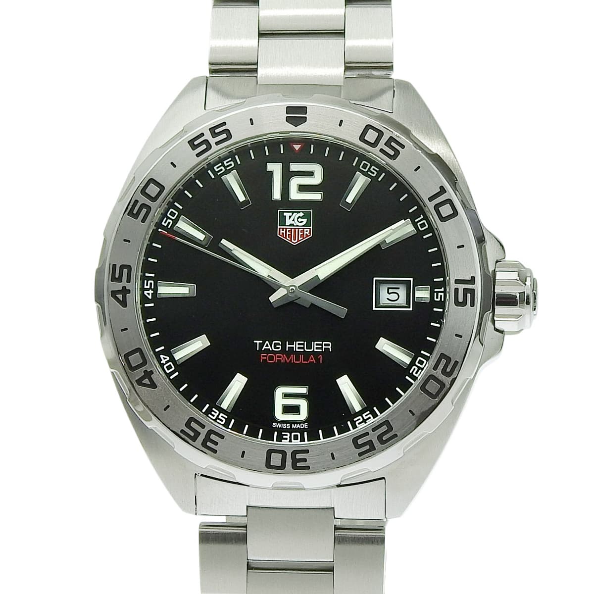 フォーミュラ1 デイト WAZ1112.BA0875 SS ブラック クオーツ メンズ