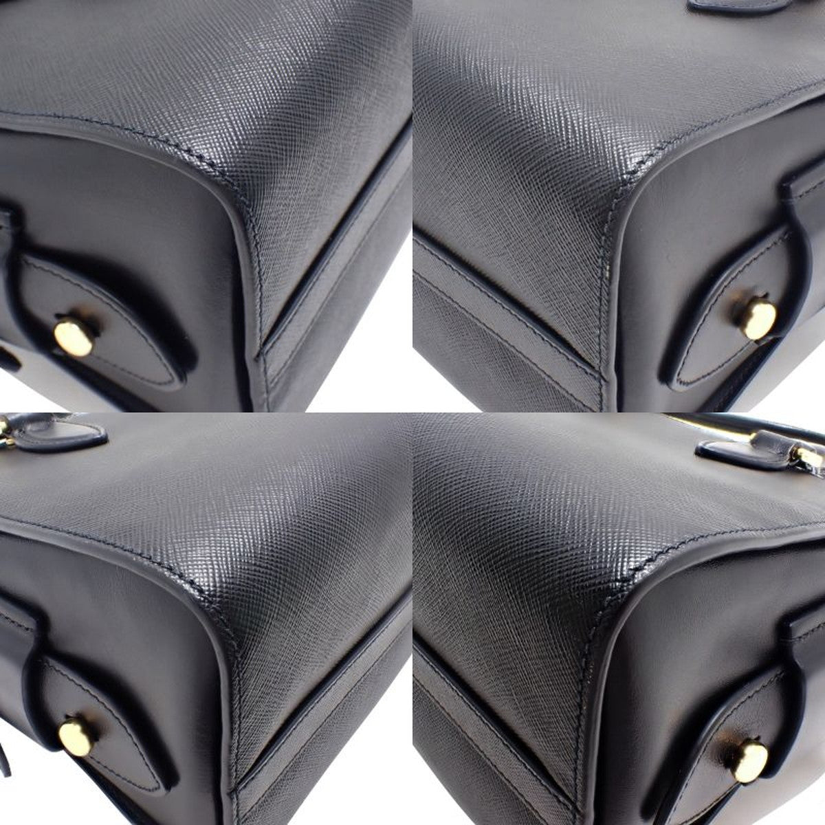 2WAY ハンドバッグ サフィアーノ カーフ NERO ネロ 1BA164