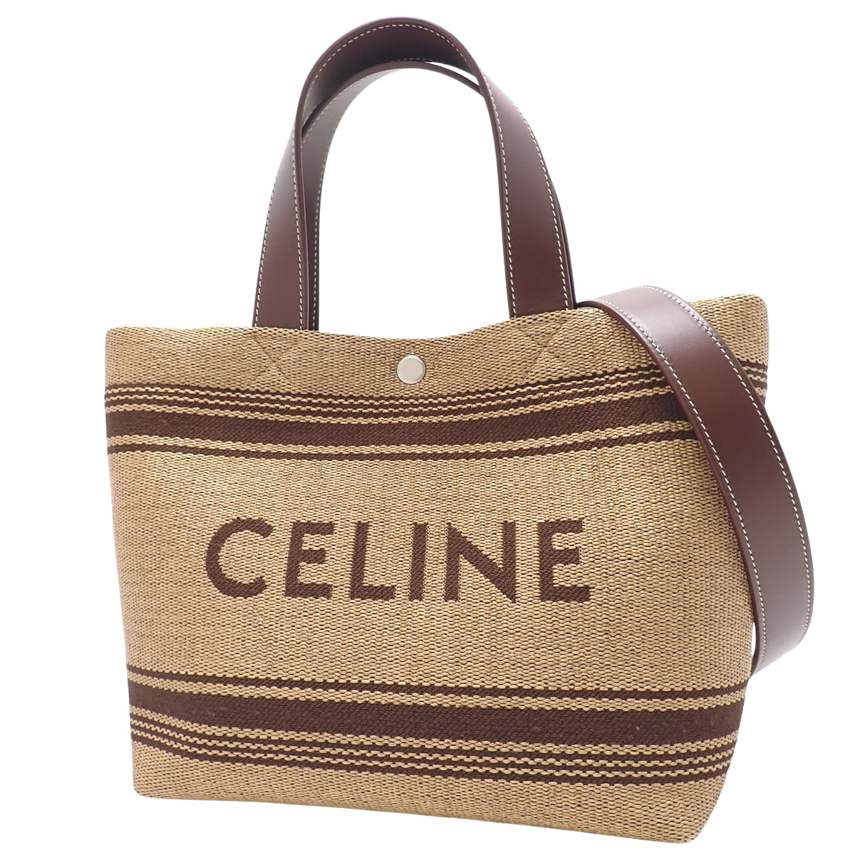 ミニカバ ラフィア カーフ ベージュ ブラウン 116992FRY.02NU