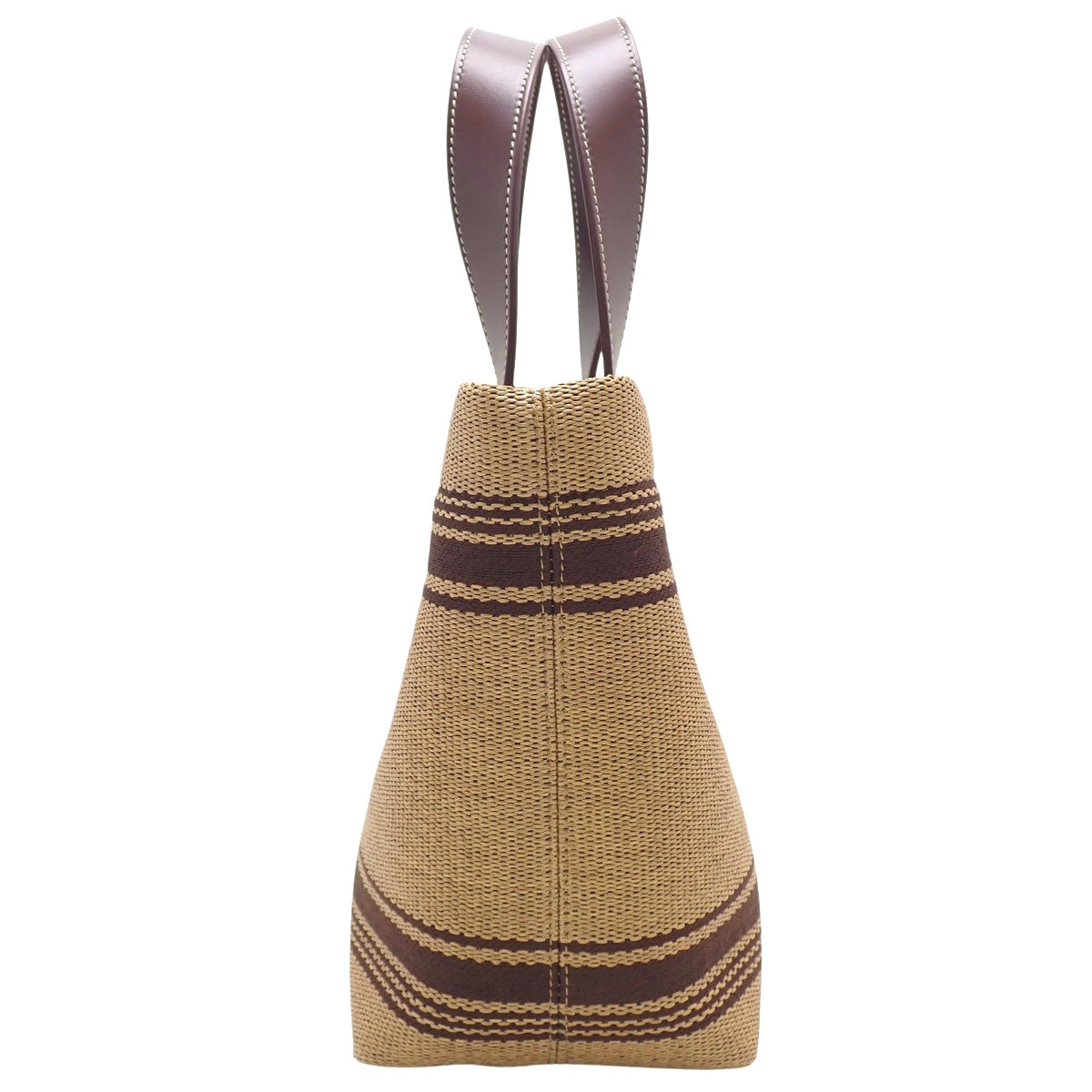 ミニカバ ラフィア カーフ ベージュ ブラウン 116992FRY.02NU