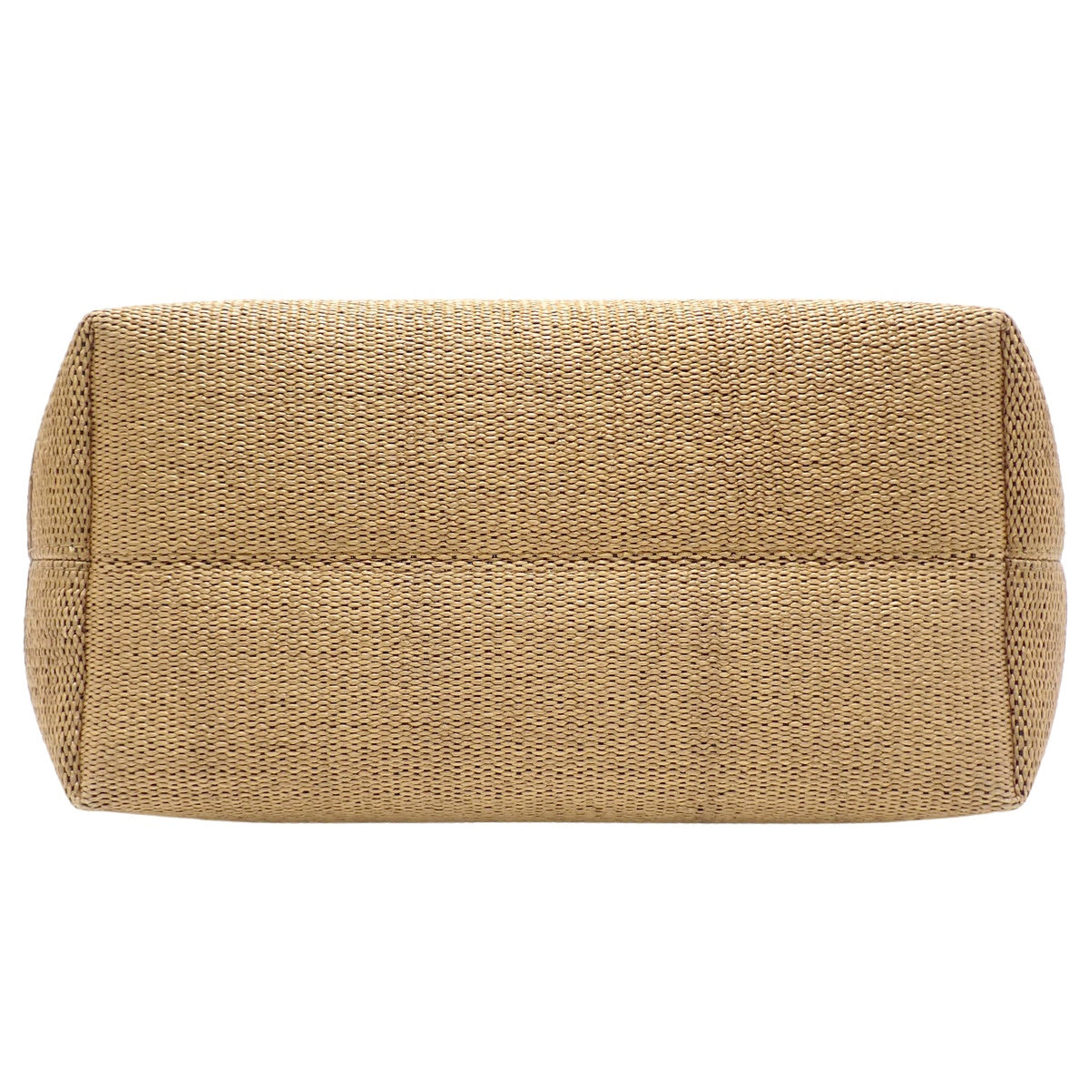 迷你卡巴 拉菲草 小牛皮 米色 棕色 116992FRY.02NU