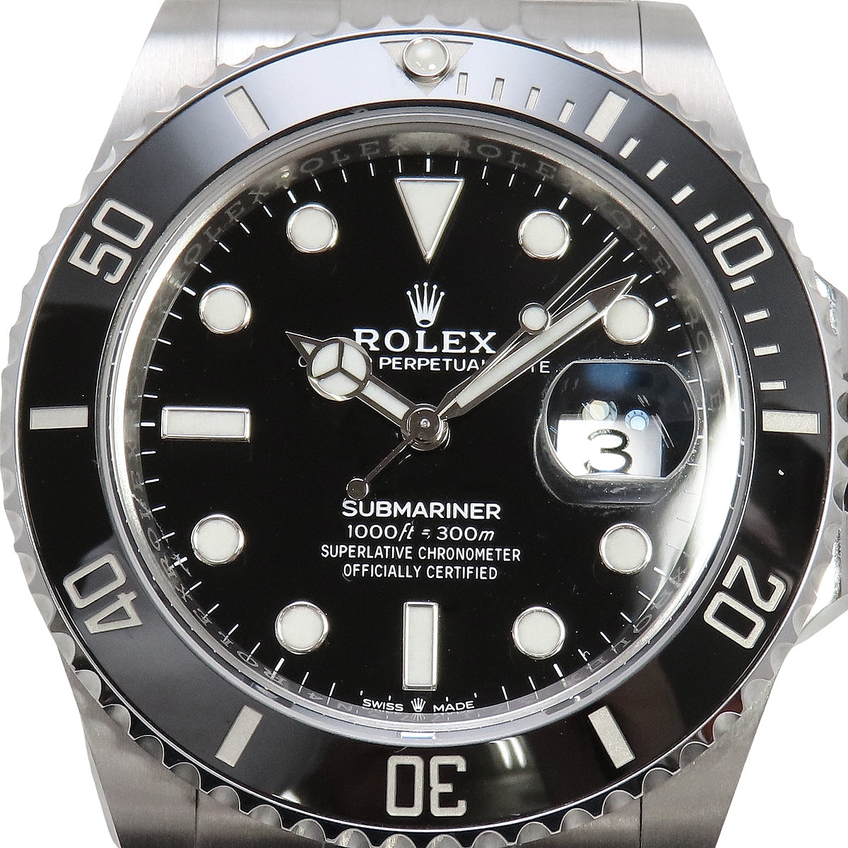 劳力士潜航者日历型 126610LN 不锈钢随机编号黑色自动男士腕表