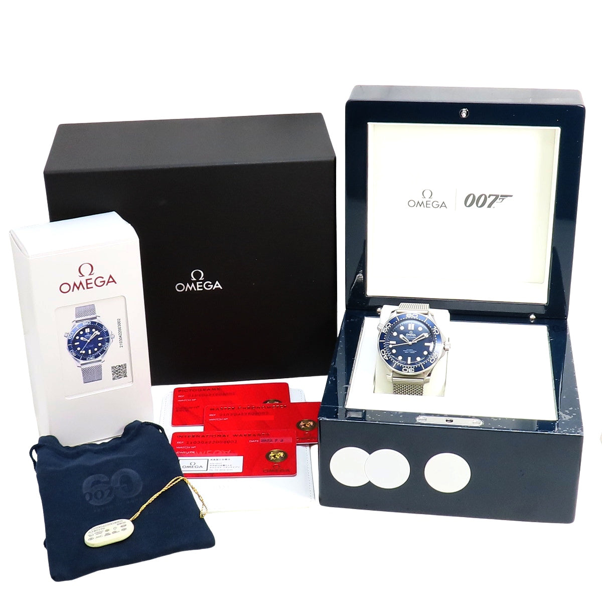 210.30.42.20.03.002 海马系列300米潜水表 不锈钢 自动上链 蓝色 007 邦德 电影60周年纪念款
