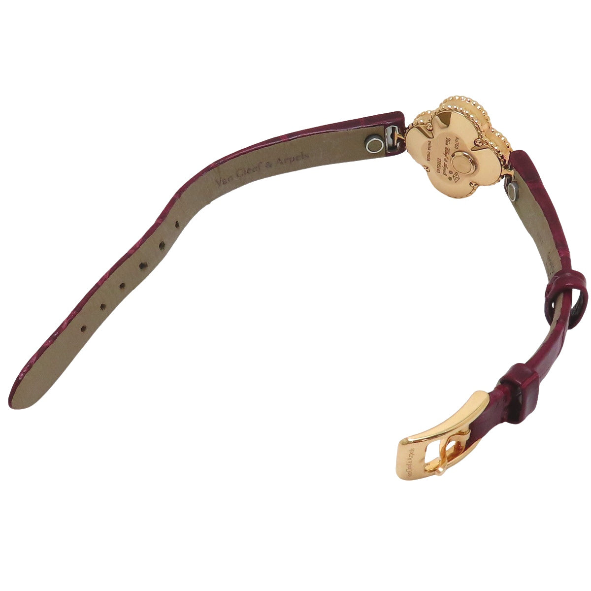 Sweet Alhambra VCAR08SF00 PG/皮革 白色 石英