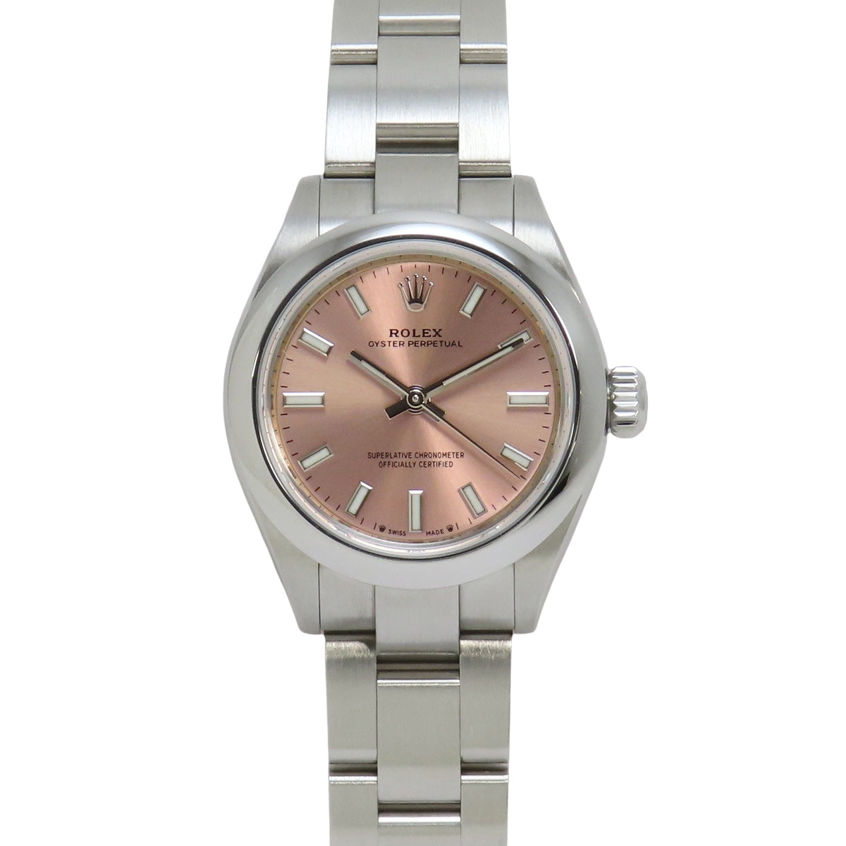 276200 蚝式恒动28型 不锈钢 随机编号 自动上链 粉色