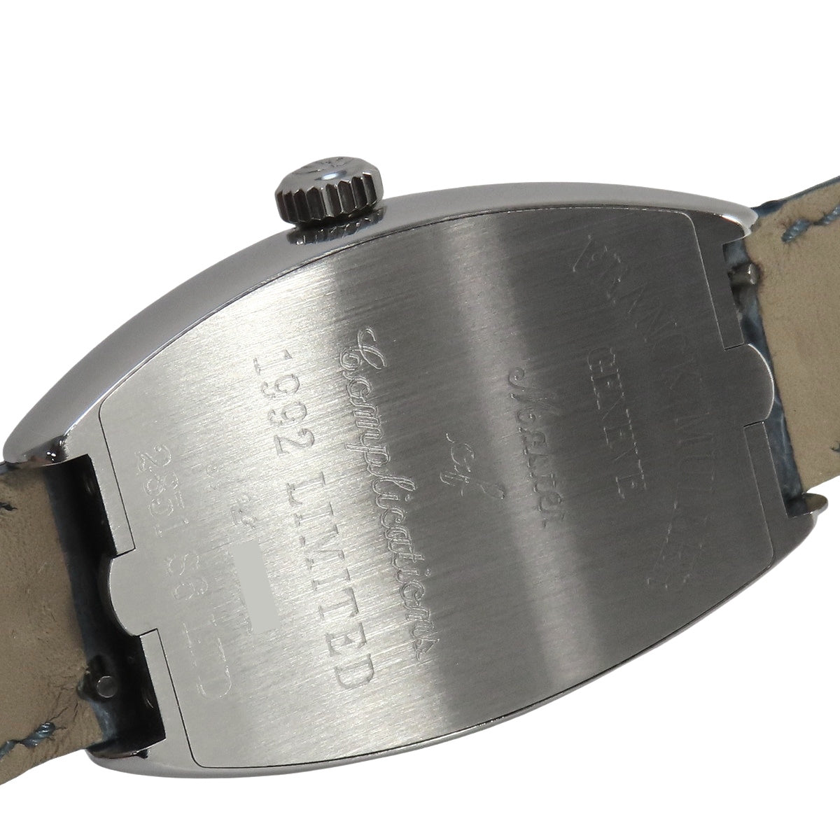 Tono Curvex 25th Anniversary 2851 S6 LTD Stainless Steel/Leather White Manual Winding Men's