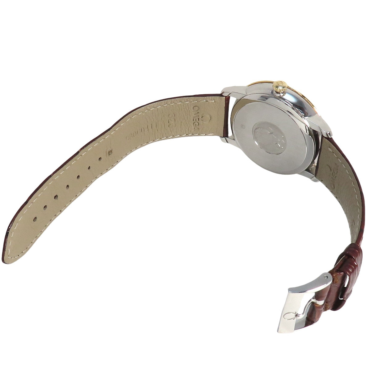 De Ville Prestige 39.5 424.23.40.21.08.001 YG/SS/Leather Gold Automatic Men's