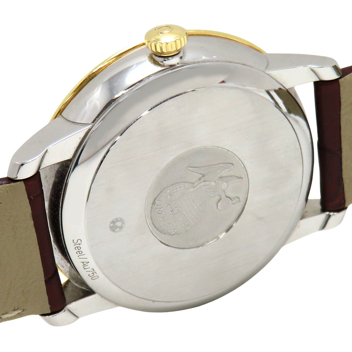 De Ville Prestige 39.5 424.23.40.21.08.001 YG/SS/Leather Gold Automatic Men's