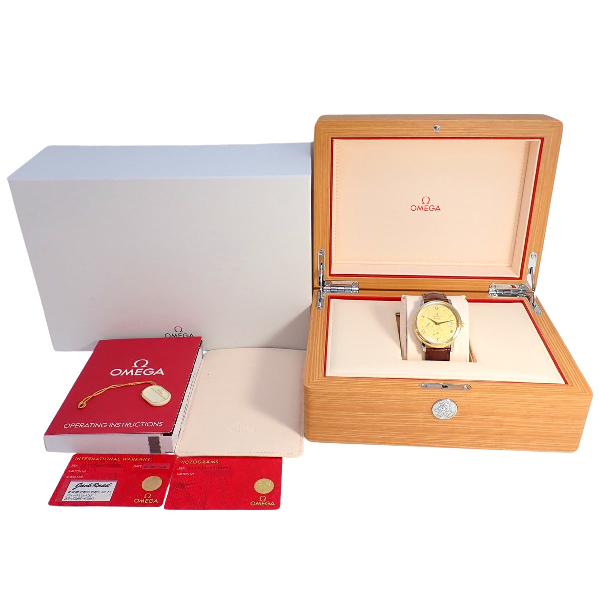 De Ville Prestige 39.5 424.23.40.21.08.001 YG/SS/Leather Gold Automatic Men's