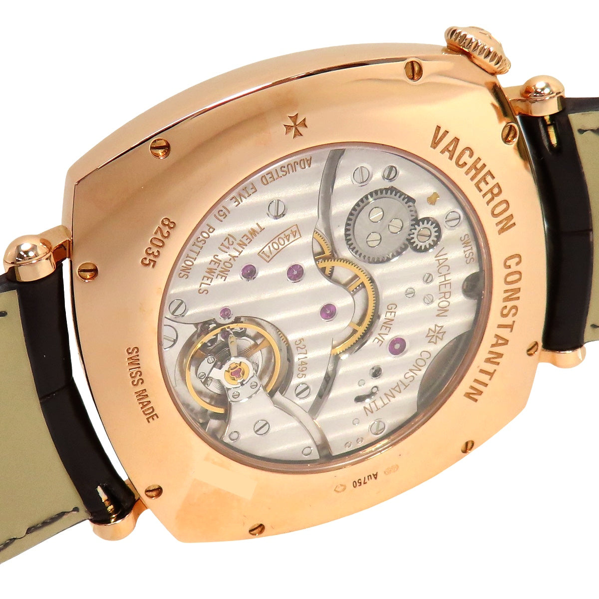 Historiques American 1921 82035/000R-9359 PG/Leather Ivory Manual Winding Men's