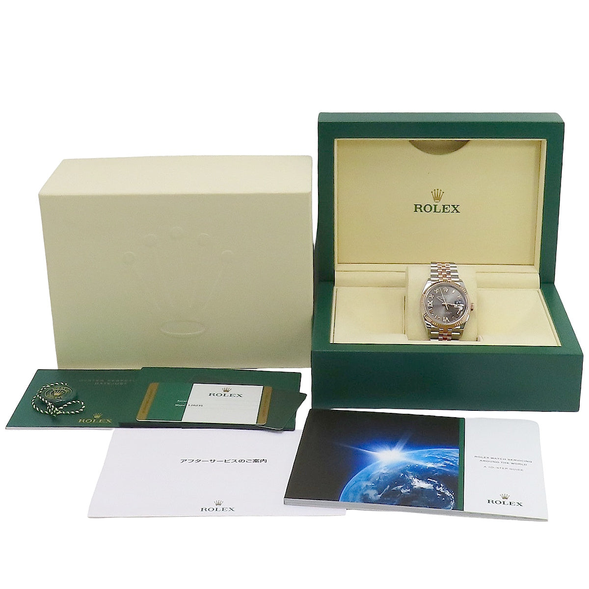 Datejust 36 126231 PG/SS 随机编号钻石指针石板灰自动男士腕表