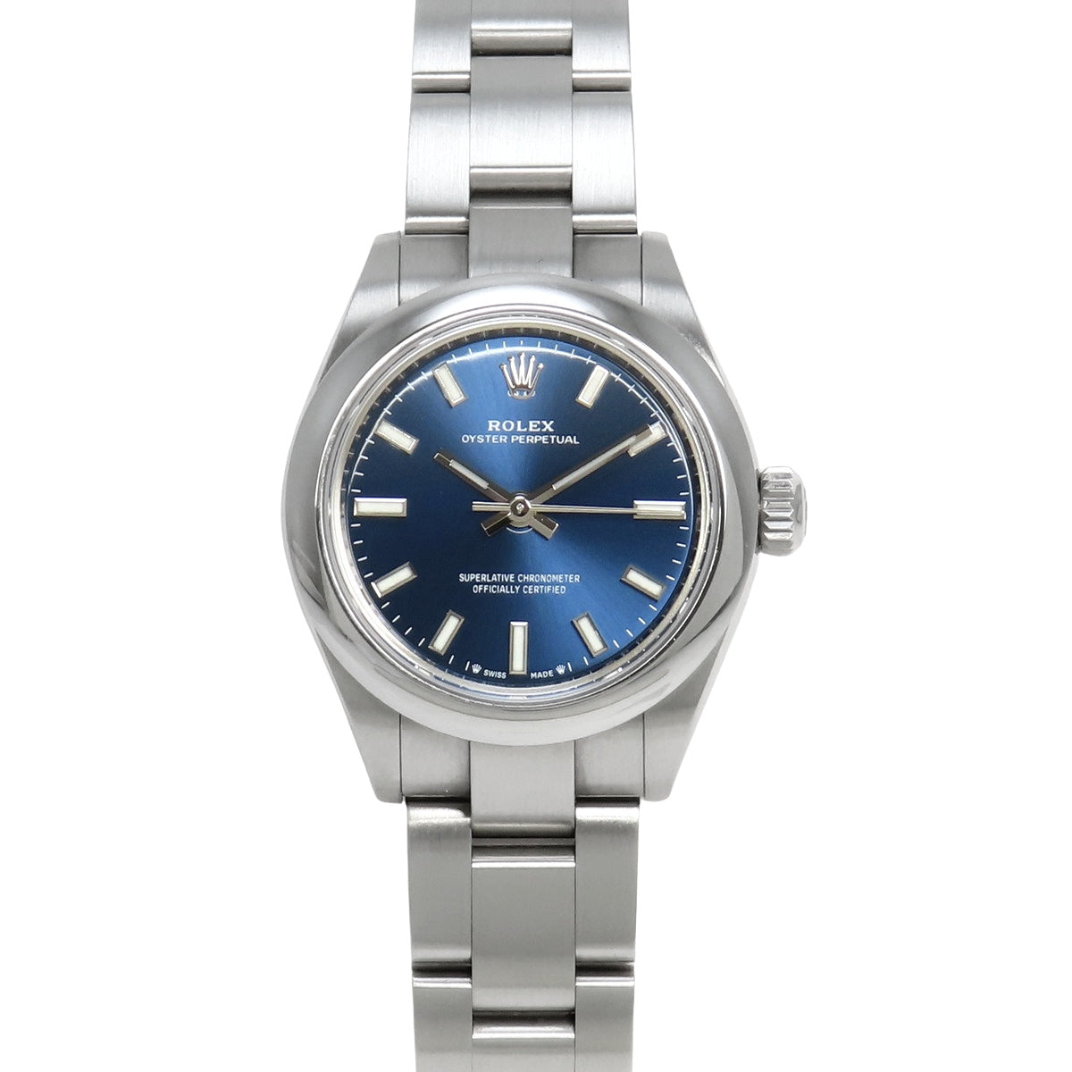 276200 蚝式恒动28型 不锈钢 随机编号 自动上链 蓝色