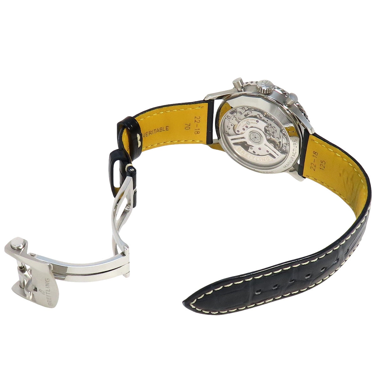 Navitimer B01 计时码表 41 AB0139 不锈钢/皮革 白色 自动男士腕表