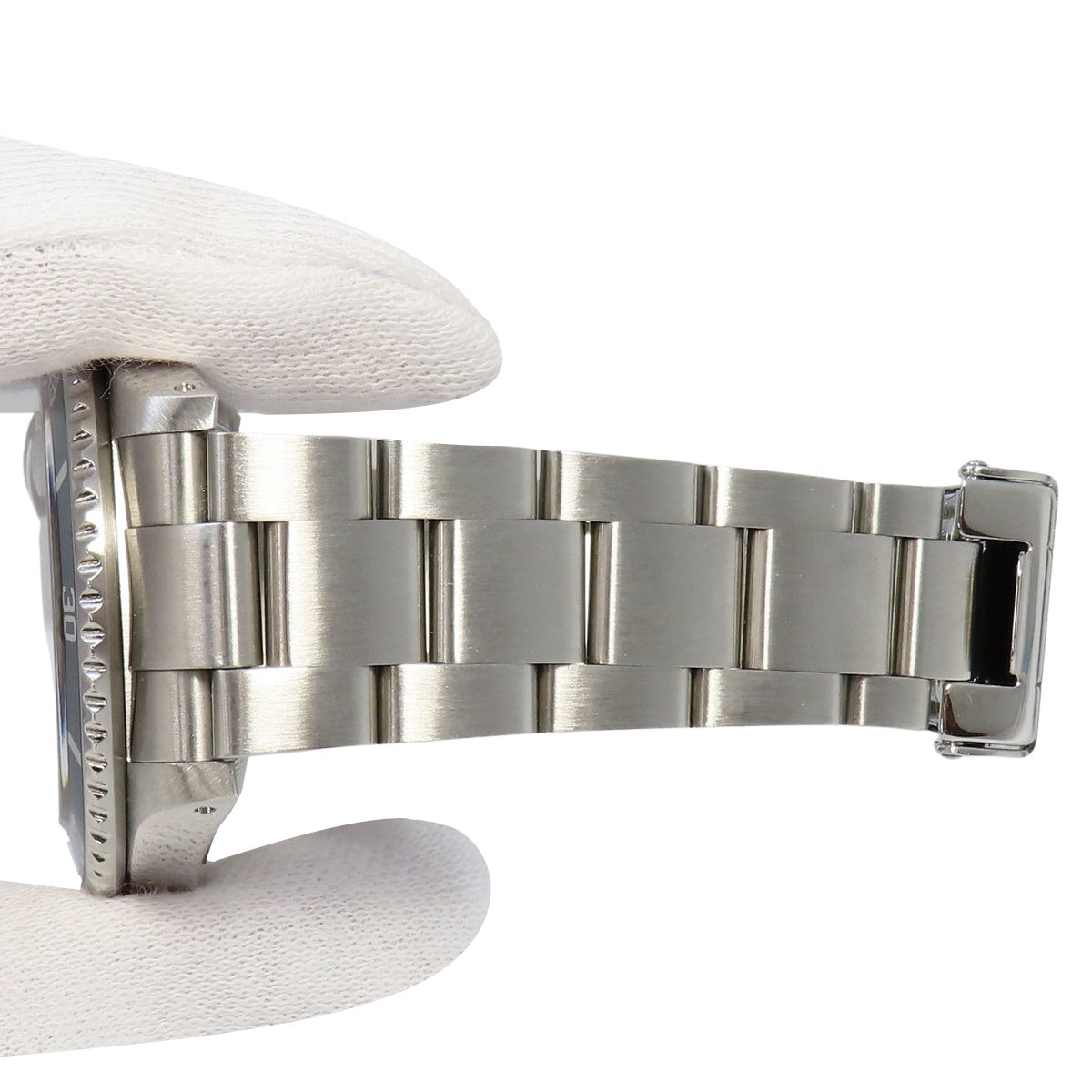 潜航者日历型 16610 SS K 编号黑色自动腕表