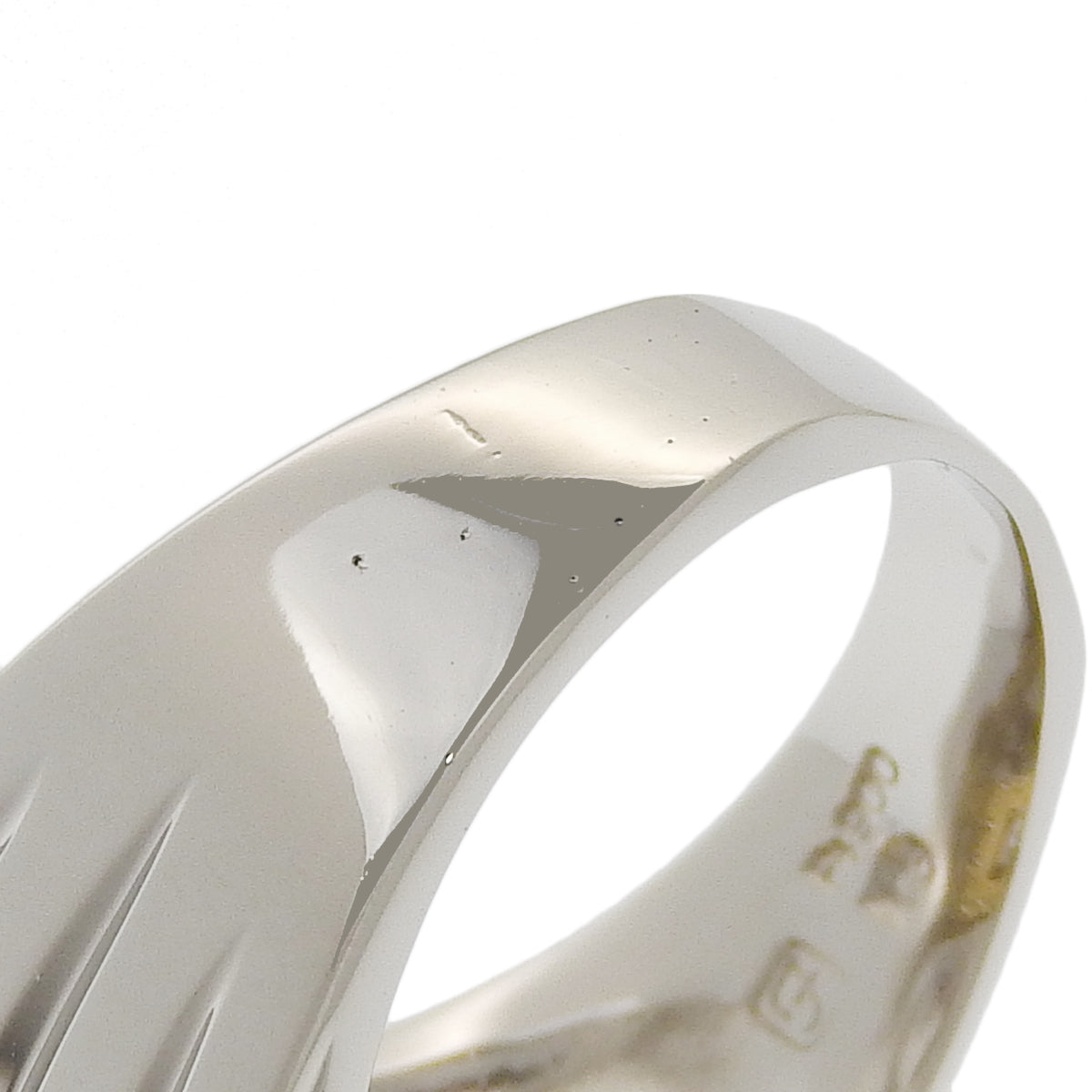Signet Diamond Ring D0.25 Platinum Pt900 Yellow Gold K18YG