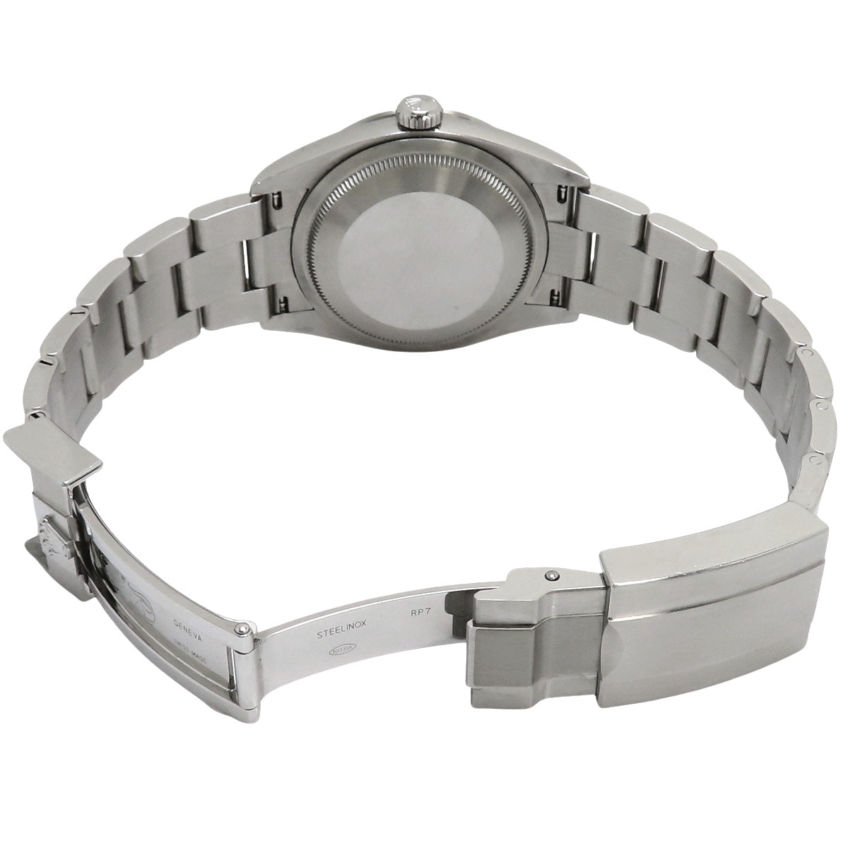 124270 Explorer 1 SS, random serial number, automatic winding, black dial.
