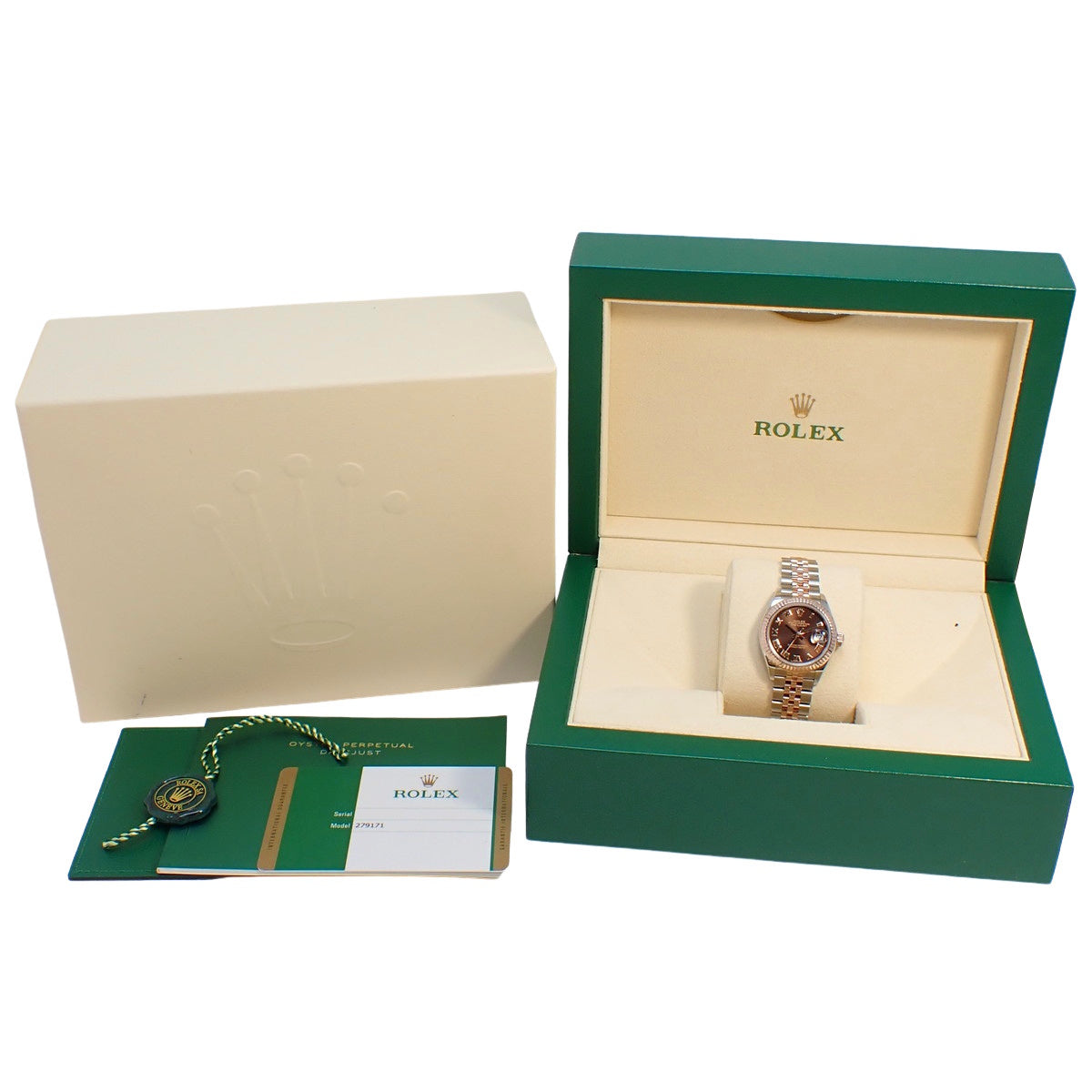 デイトジャスト28 279171 PG/SS チョコレートローマ 自動巻き