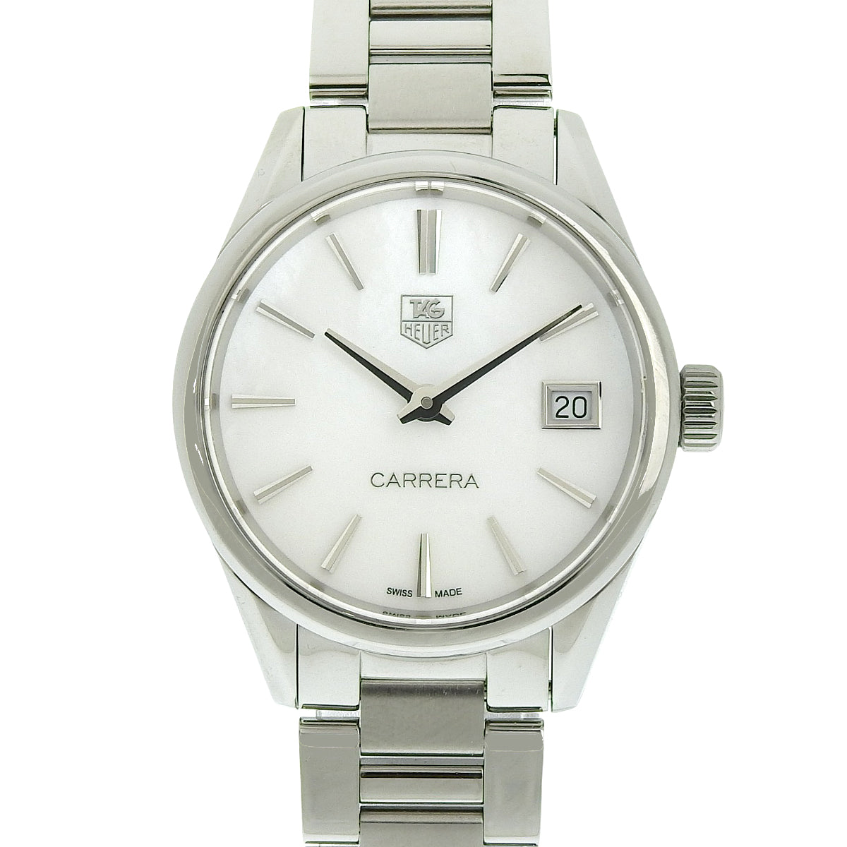 カレラ WAR1311.BA0778 シェル文字盤 ホワイト クオーツ レディース