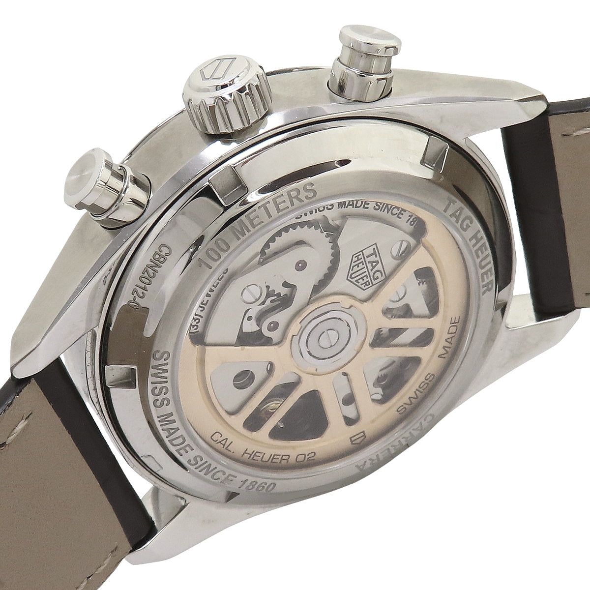 Carrera Chronograph CBN2012.FC6483 Stainless Steel/Leather Gray Automatic Men's Watch