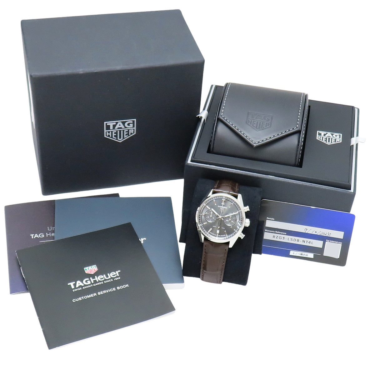 カレラ クロノグラフ CBN2012.FC6483 SS/革 グレー 自動巻き メンズ