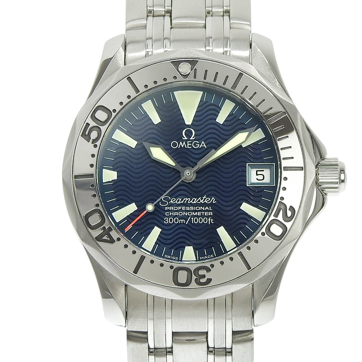 Seamaster 300 Jacques Mayol 1999 Limited Edition of 3,500 pieces 2554.80.00 Stainless Steel Blue Automatic Men's