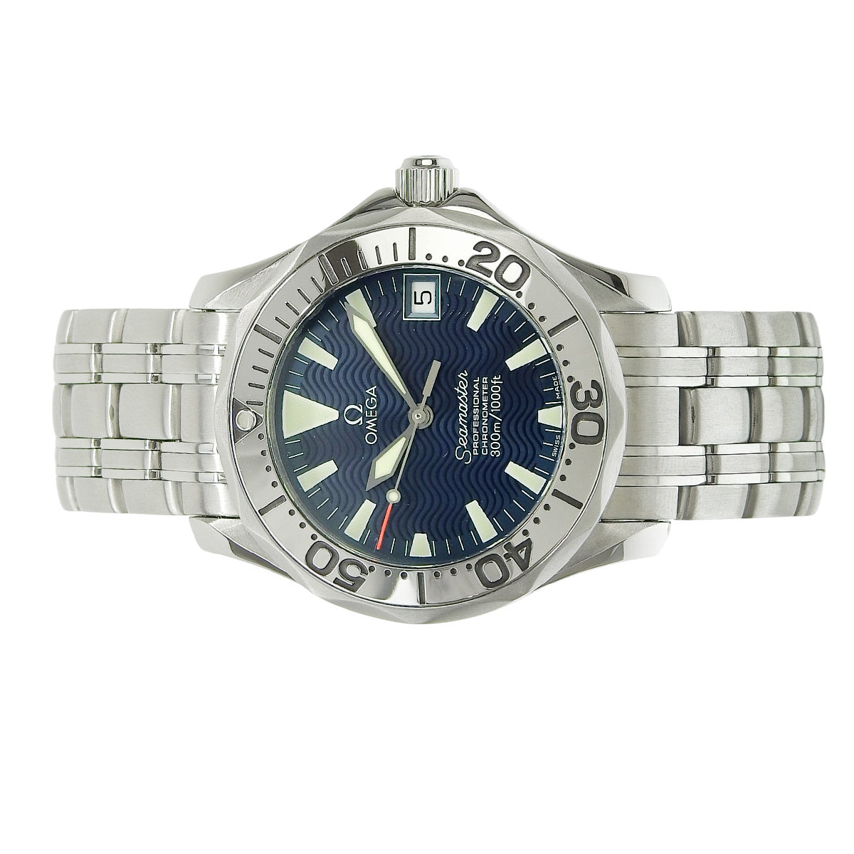 Seamaster 300 Jacques Mayol 1999 Limited Edition of 3,500 pieces 2554.80.00 Stainless Steel Blue Automatic Men's