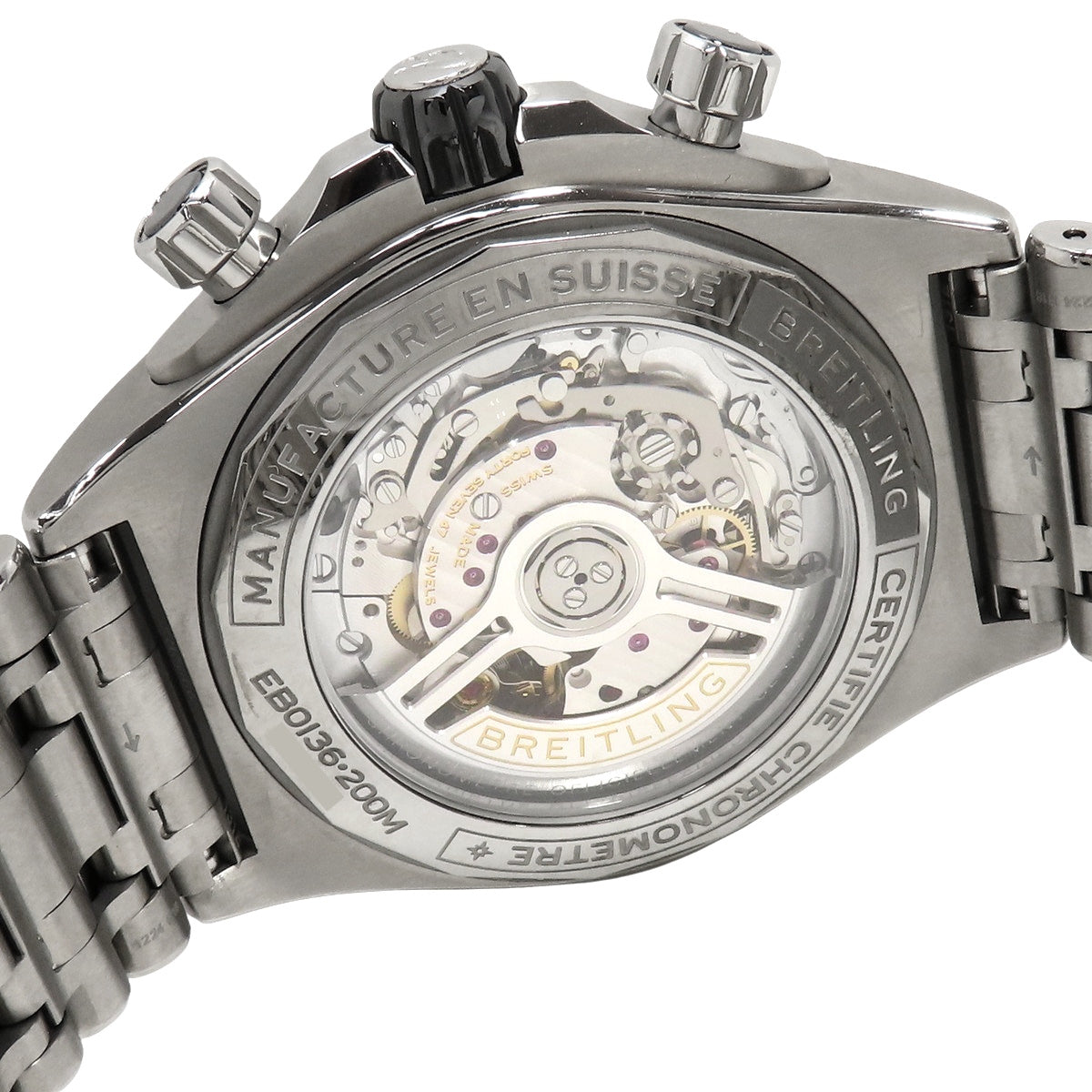 スーパークロノマット B01 44 EB0136 TI グレー 自動巻き メンズ