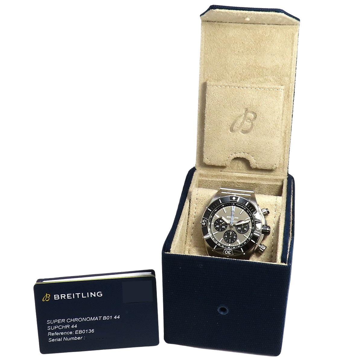 スーパークロノマット B01 44 EB0136 TI グレー 自動巻き メンズ