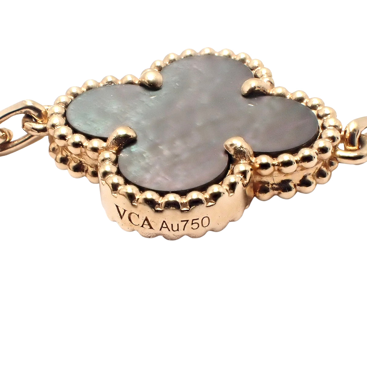 ヴィンテージアルハンブラ ロングネックレス 20モチーフ K18PG 53.2g