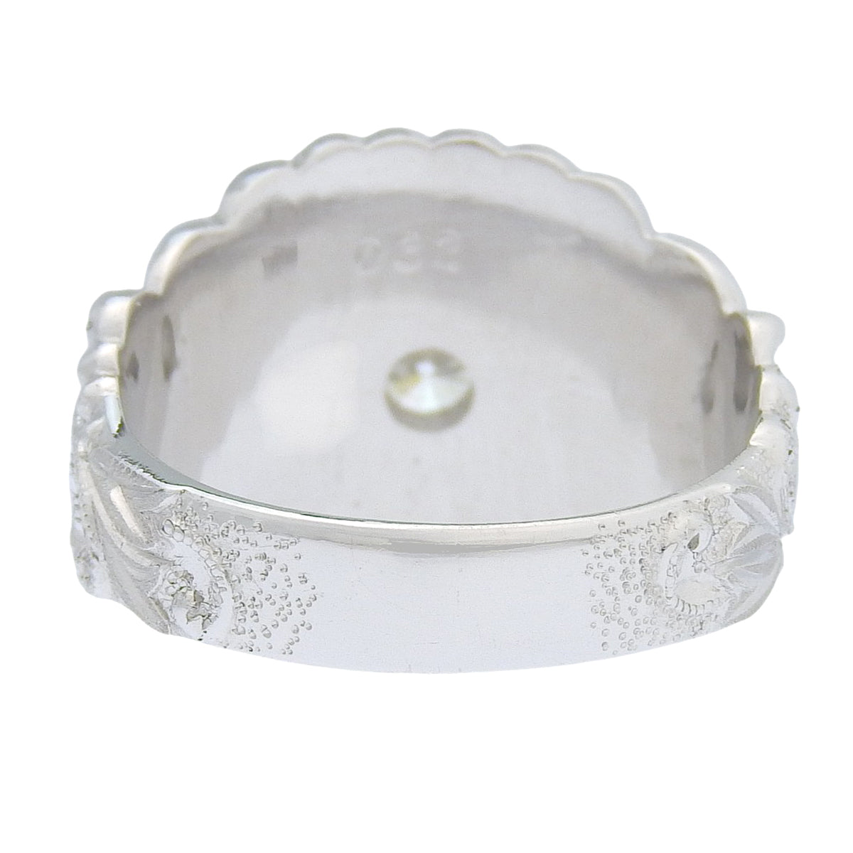 ダイヤモンド 印台 リング プラチナ Pt900